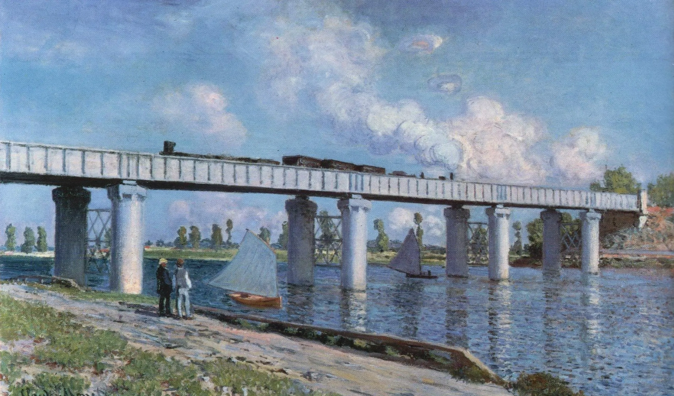 Клод Моне. Железнодорожный мост в Аржантее