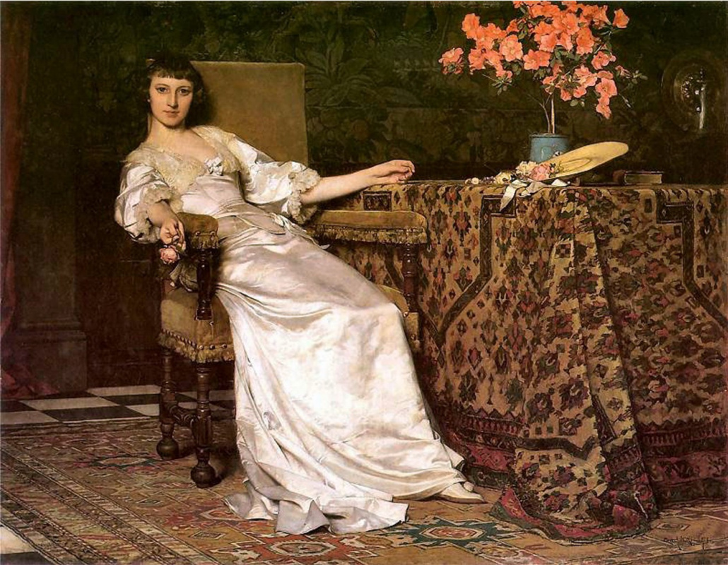 Владислав Чахурский Хотите розу?, 1879, 95×123 см