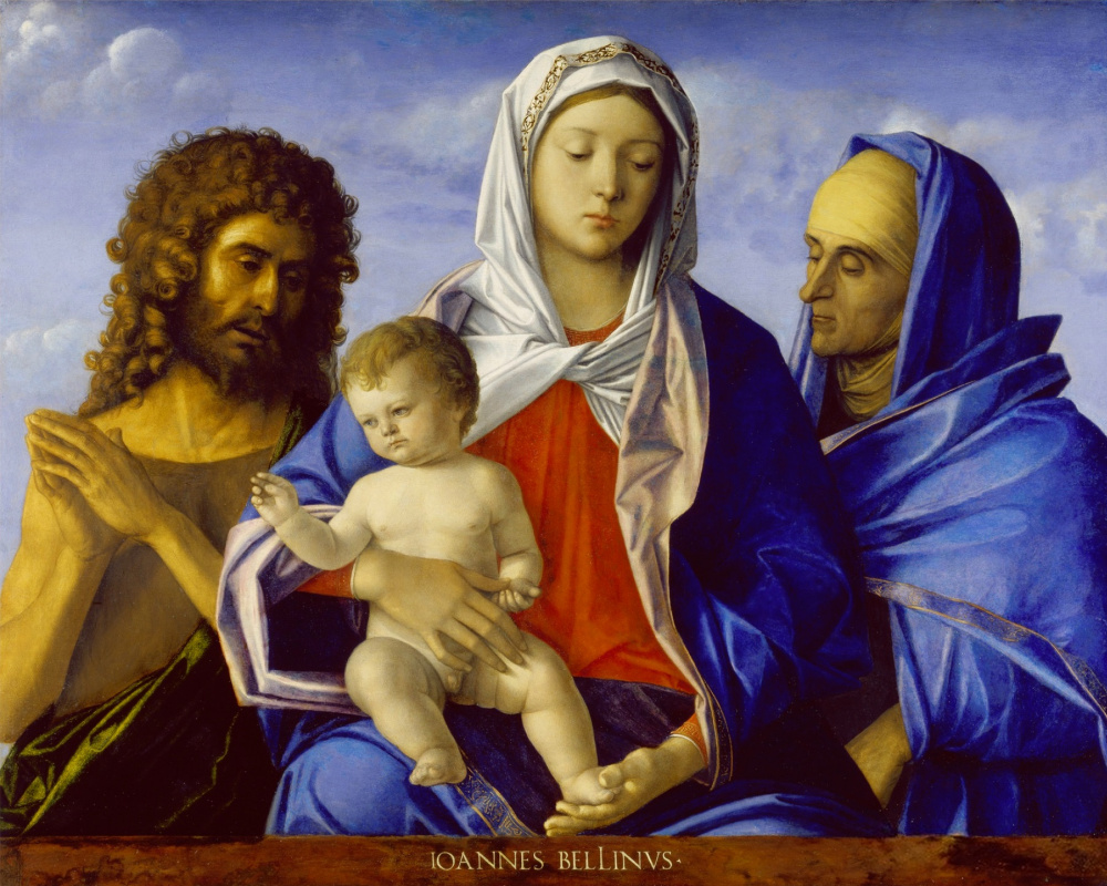 Джованни Беллини. Мадонна с младенцем, Иоанном Крестителем и Святой Елизаветой