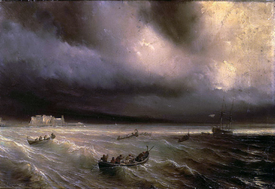 Теодор Гюден. Буря на море