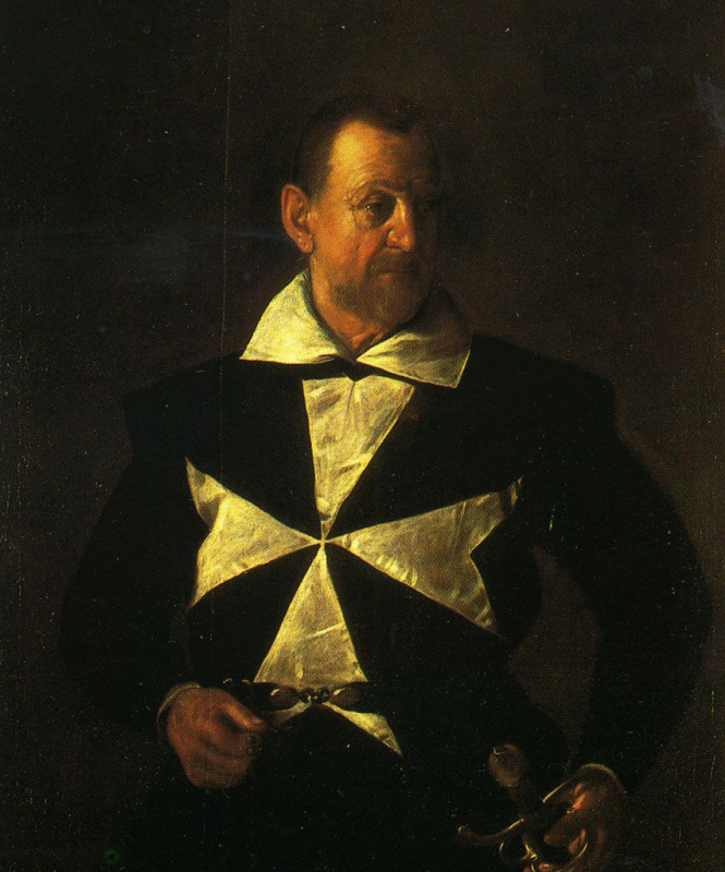 Микеланджело Меризи де Караваджо. Портрет мальтийского рыцаря Антонио Мартелли