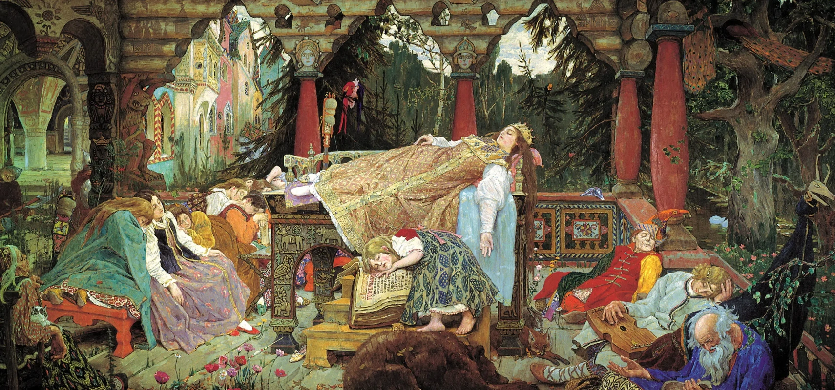 Enchanting World of the Russian Tale: Viktor Vasnetsov, The Sleeping Tsarevna, 1926, Tretyakov Gallery, Moscow, Russia.