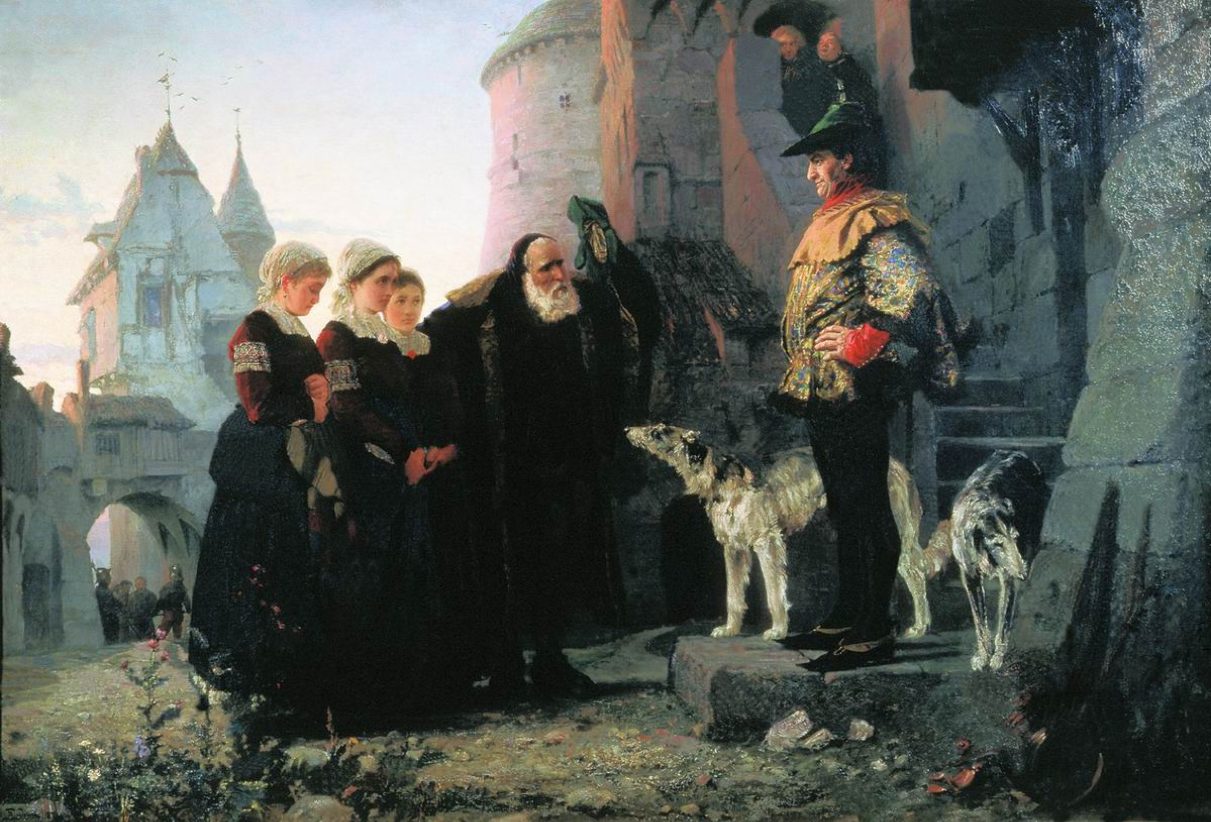 Василий Дмитриевич Поленов - Право господина, 1874, 174×120 см: Описание  произведения | Артхив