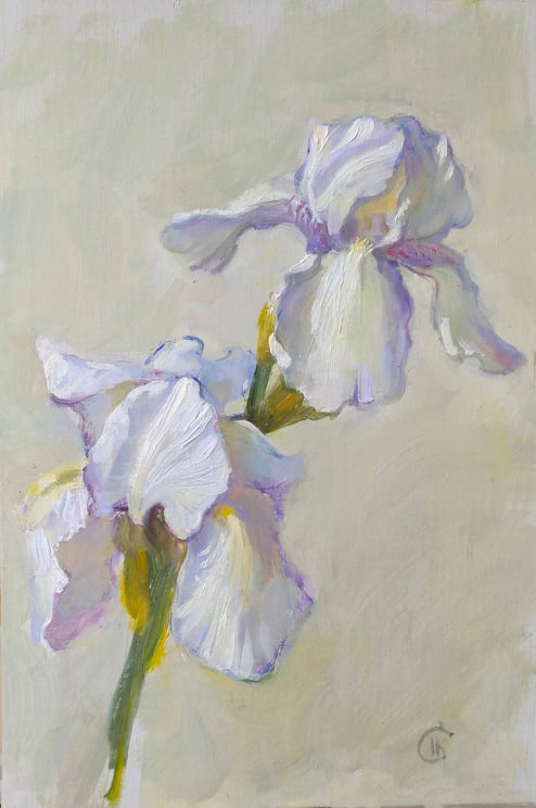 Nadiia Stryzhkova. Iris flower