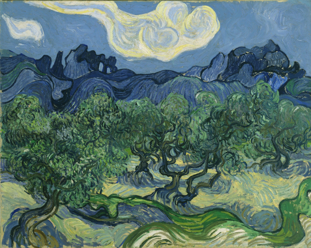 Винсент Ван Гог. Оливковые деревья на фоне Альп