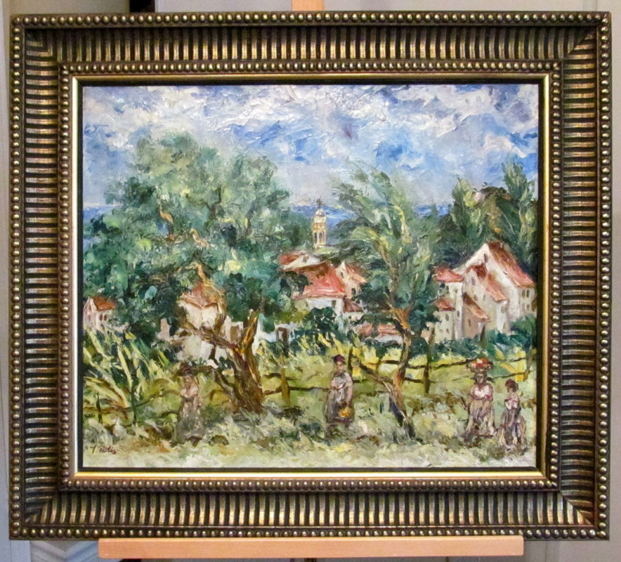 Исаак Пайлес. “Women walking by a Village “