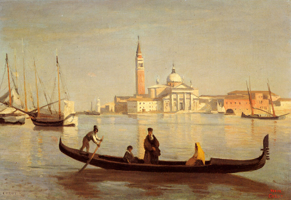 Камиль Коро. Венецианская гондола на Большом канале