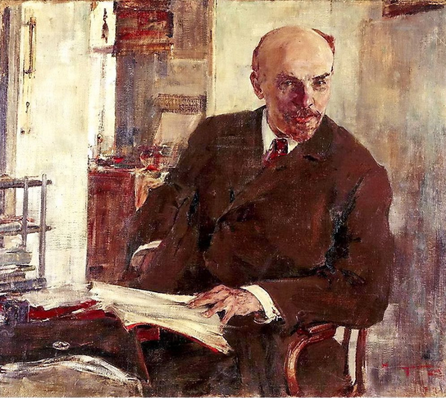 Николай Иванович Фешин. Портрет В.И. Ленина