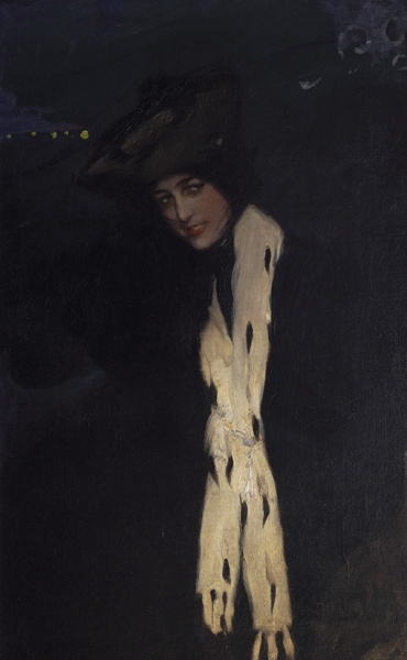 Павел Дмитриевич Шмаров Россия - Франция 1874 - 1950. Женский портрет (Анна Павлова) 1900-е—1910-е.
