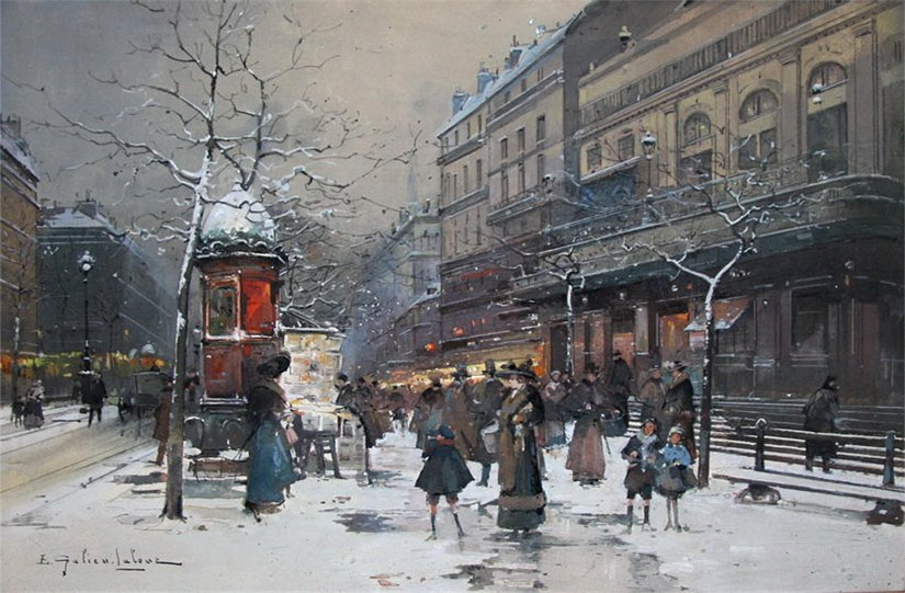 Эжен Галиен. Зима в Париже