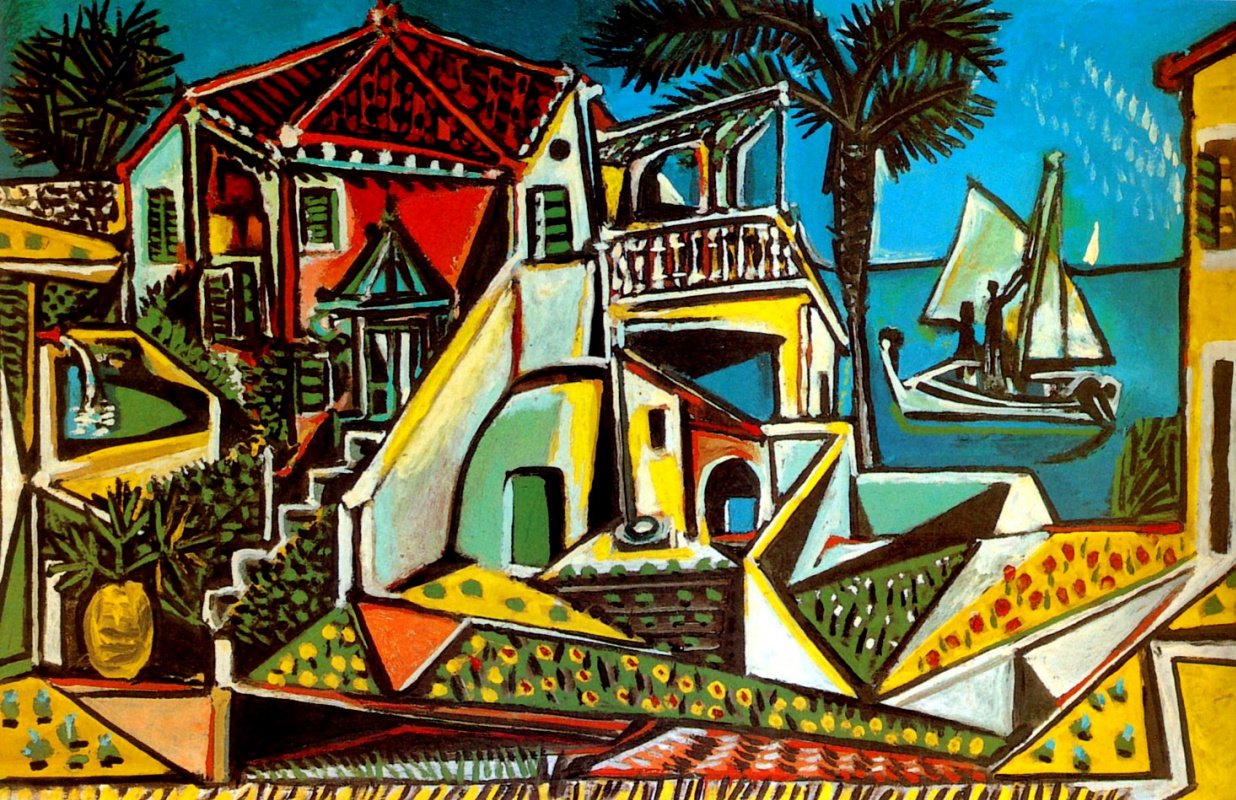 Пабло Пикассо. Пейзаж на Средиземном море