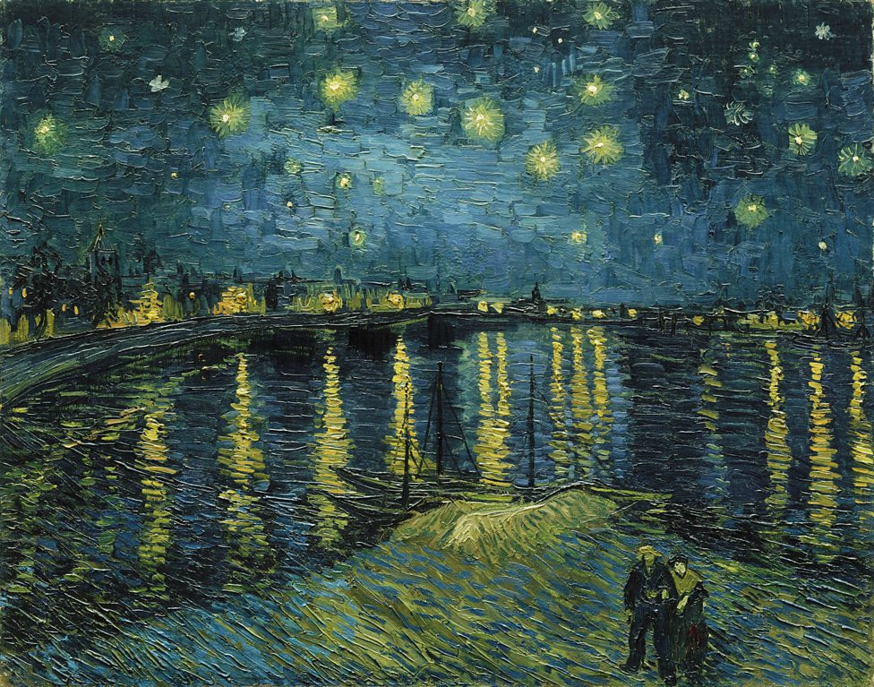 Vincent van Gogh. The Starry Night Over the Rhône