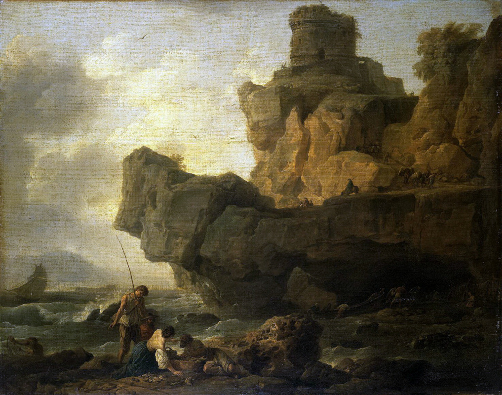 Клод Жозеф Верне. Скалы у берега моря