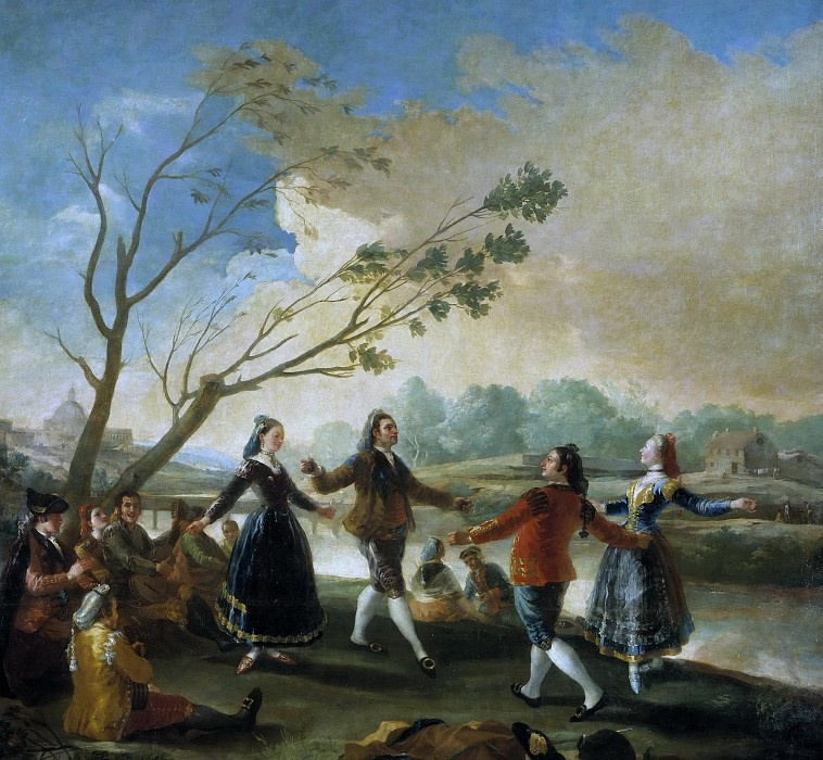 Франсиско Гойя. Танец на берегу реки Мансанарес