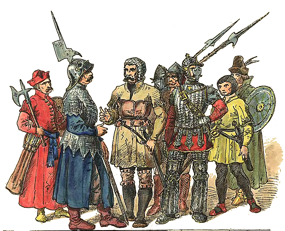 Ян Матейко. Польские солдаты 1507 - 1548. "Польская одежда, 1200 - 1795 г.г."