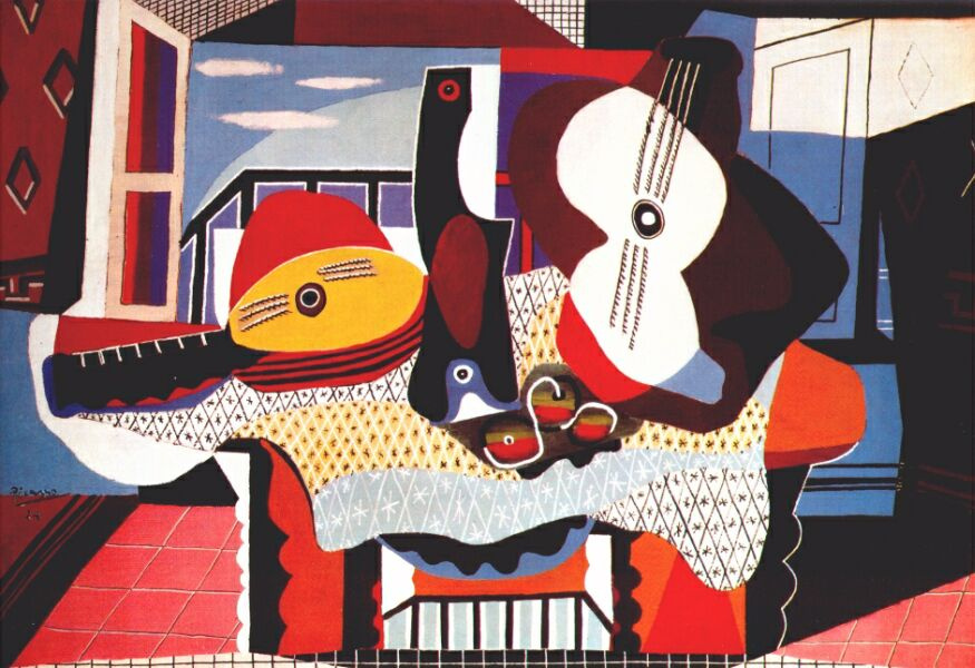 Пабло Пикассо. Мандолина и гитара