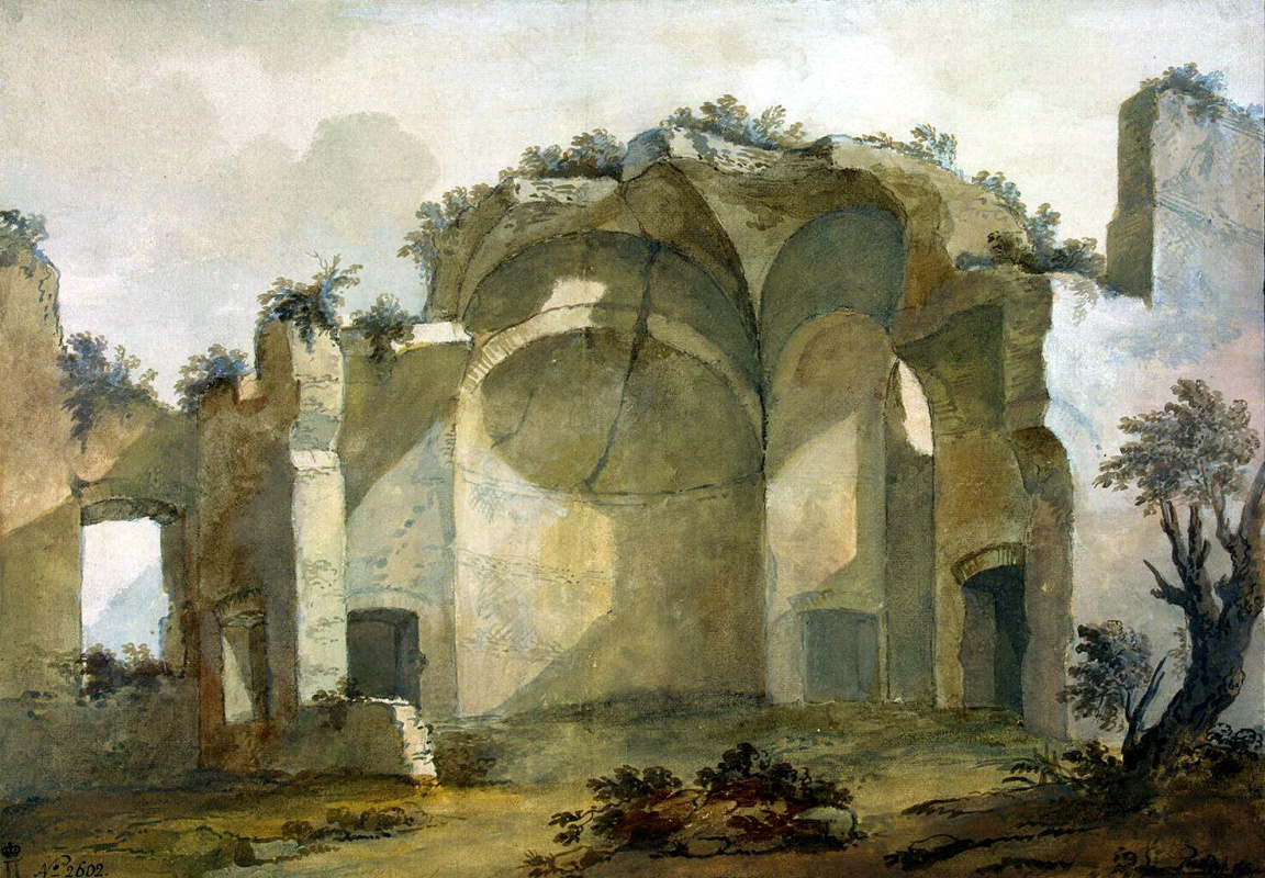 Шарль-Луи Клериссо. Руины одной из построек виллы императора Адриана