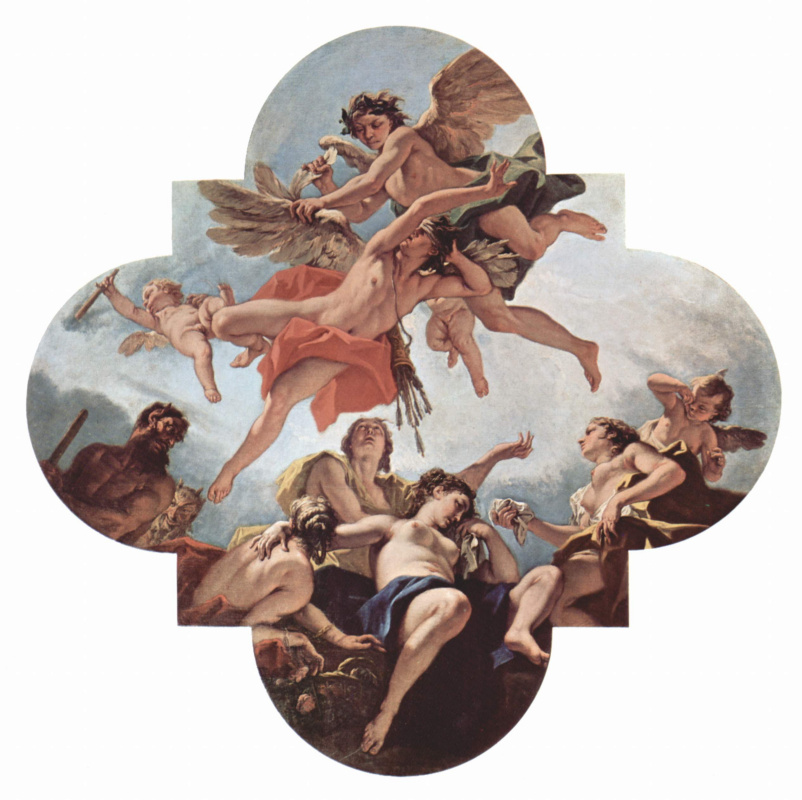 Себастьяно Риччи. Декорации для палаццо Маручелли-Фенци во Флоренции, третья станца. Наказание Амура