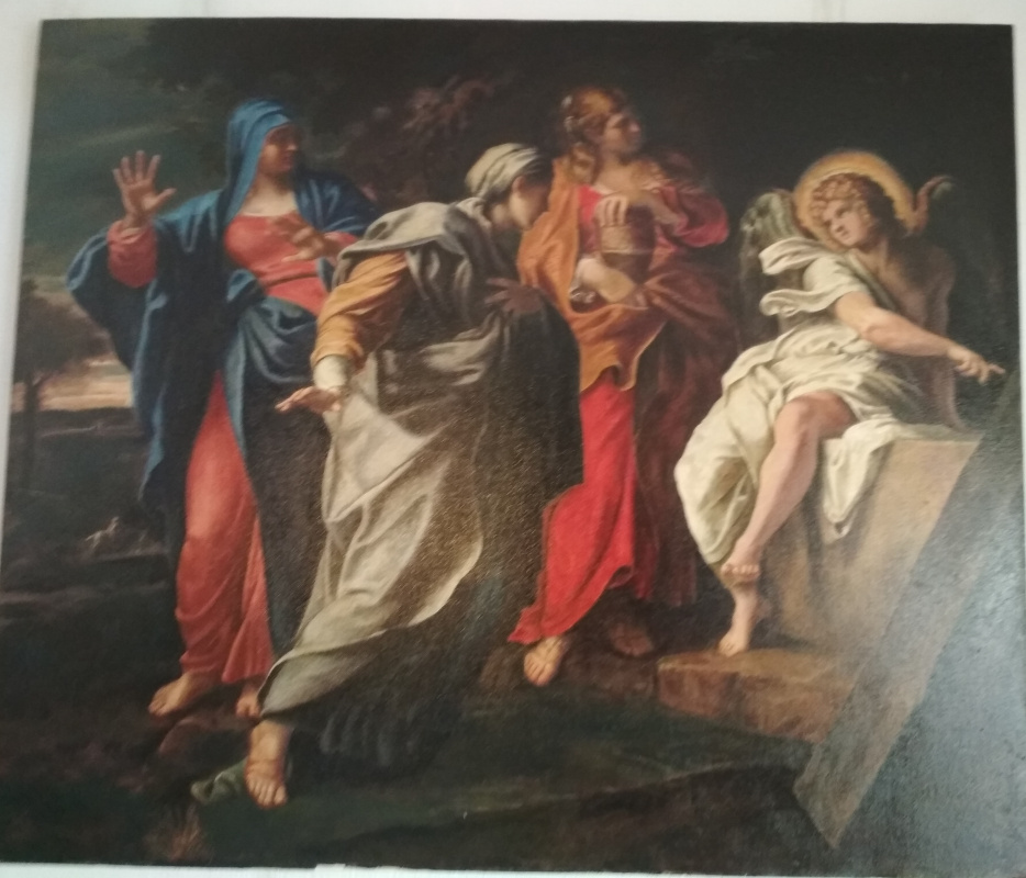 Святые жёны-мироносицы у гроба воскресшего Христа