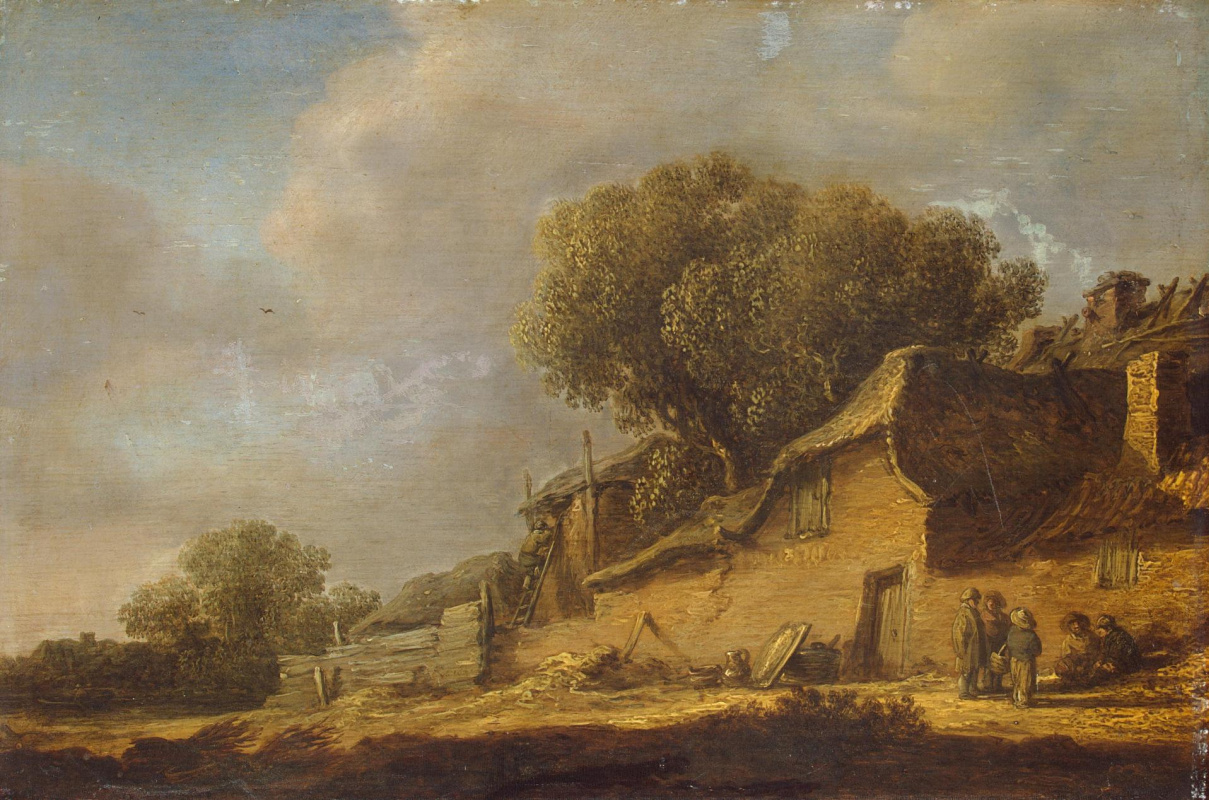 Ян ван Гойен. Пейзаж с крестьянской хижиной