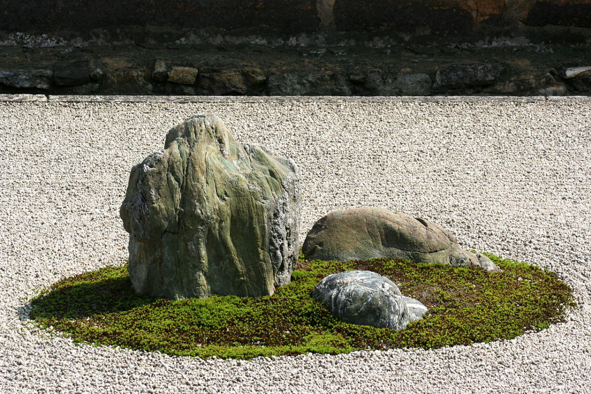 Со. Реан-дзи и сад камней в Киото, деталь