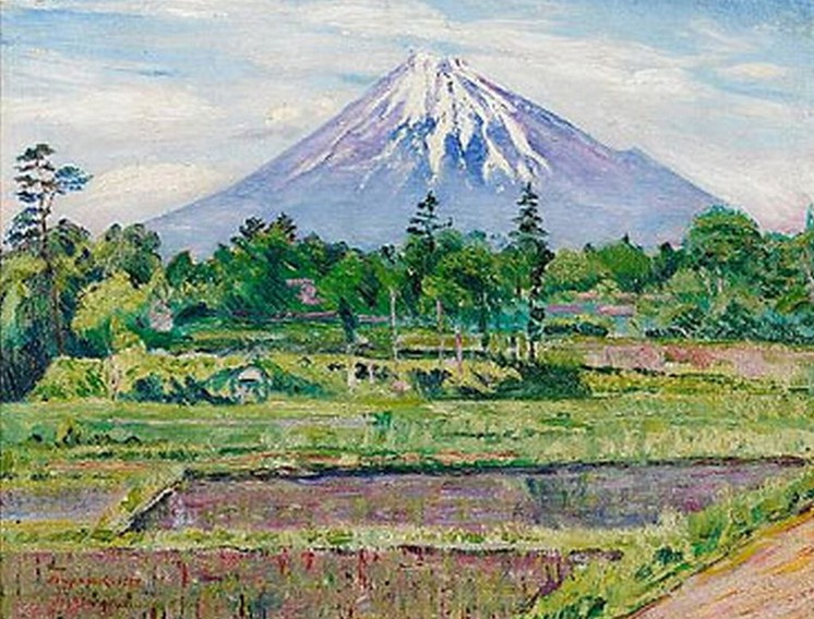 Давид Давидович Бурлюк. Гора Фудзи, Япония