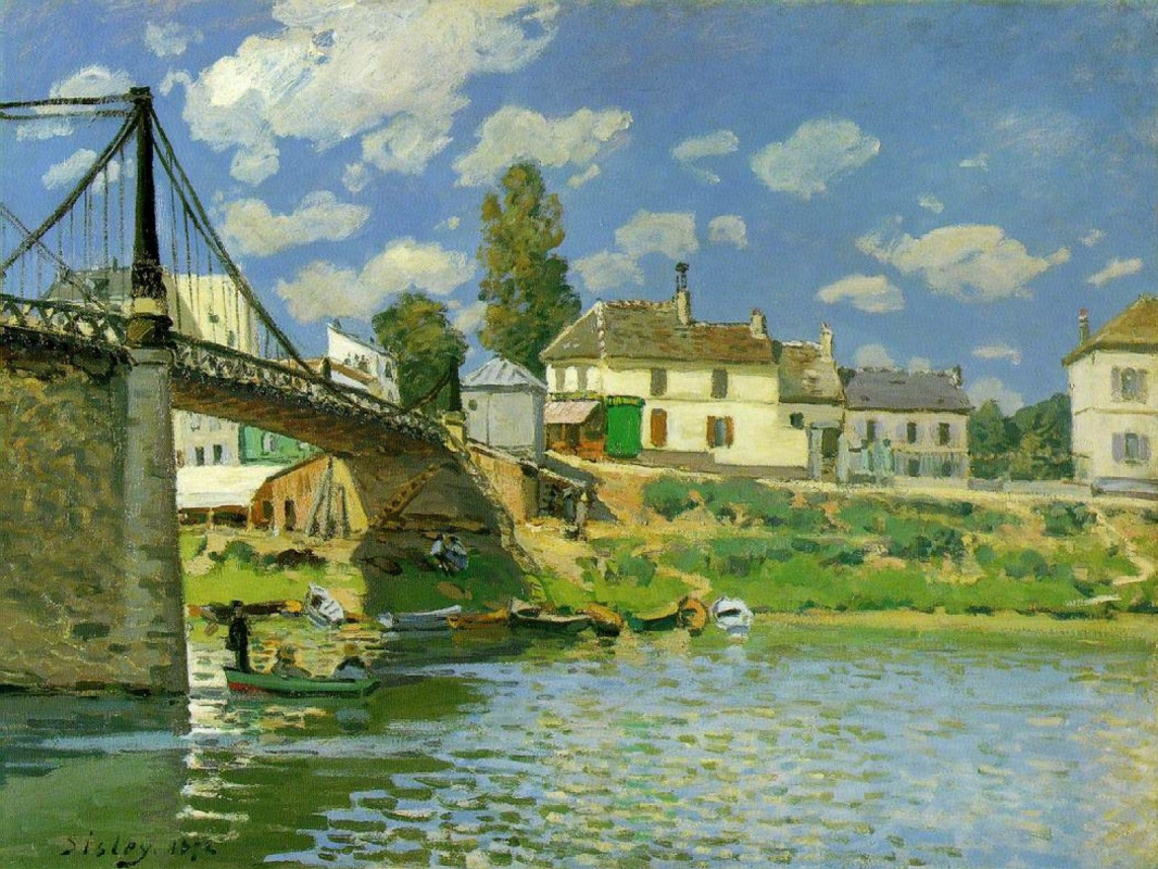 Альфред Сислей. Мост в Вильнев-ла-Гаренн