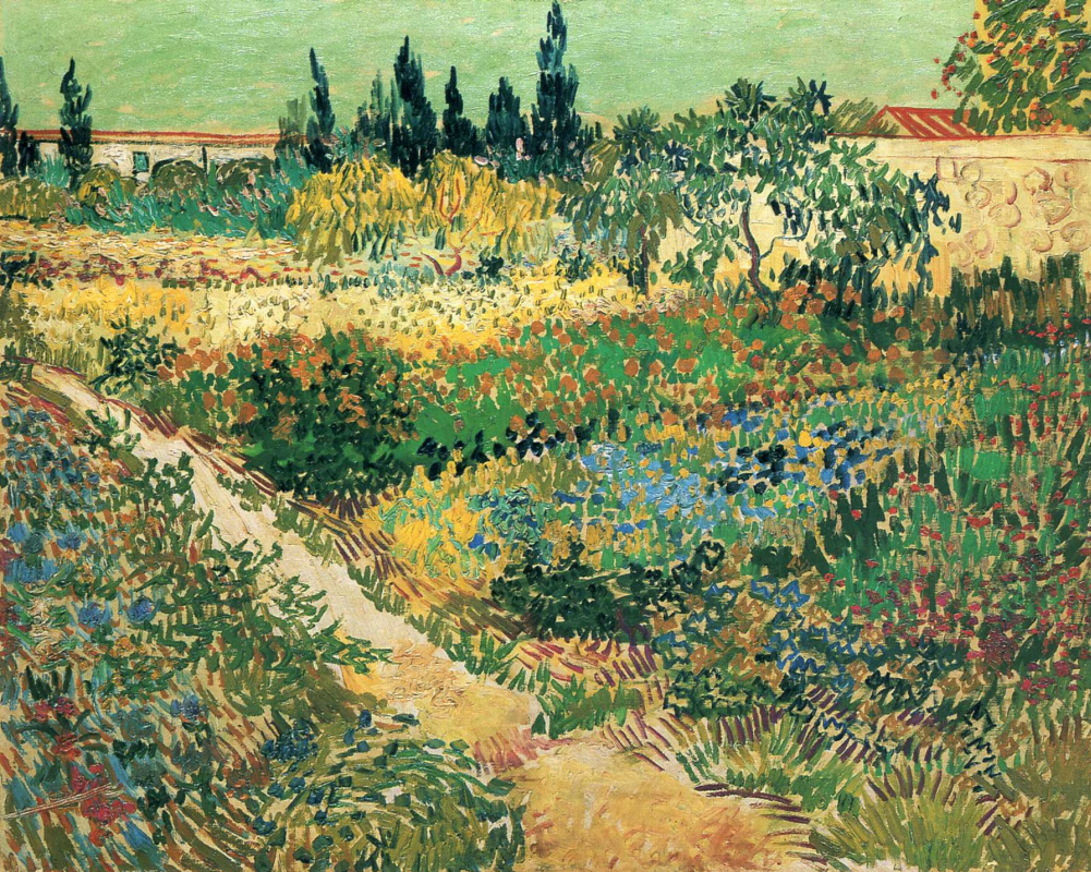 Винсент Ван Гог. Цветущий сад с дорожкой