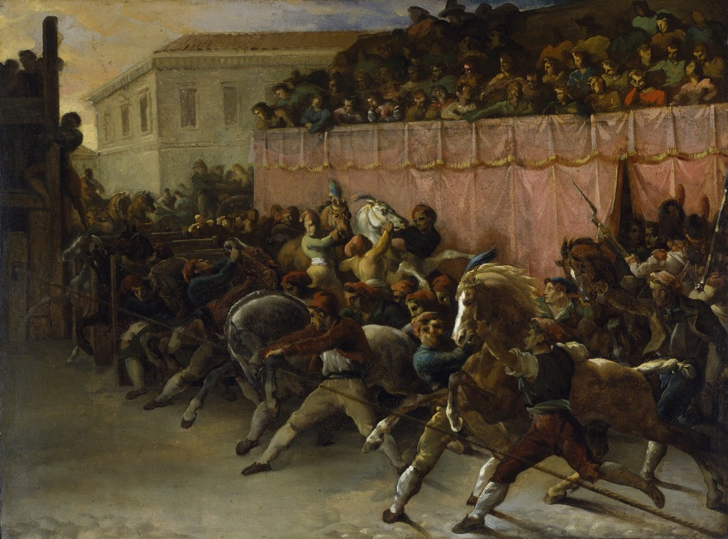 Теодор Жерико. Скачки лошадей в Риме
