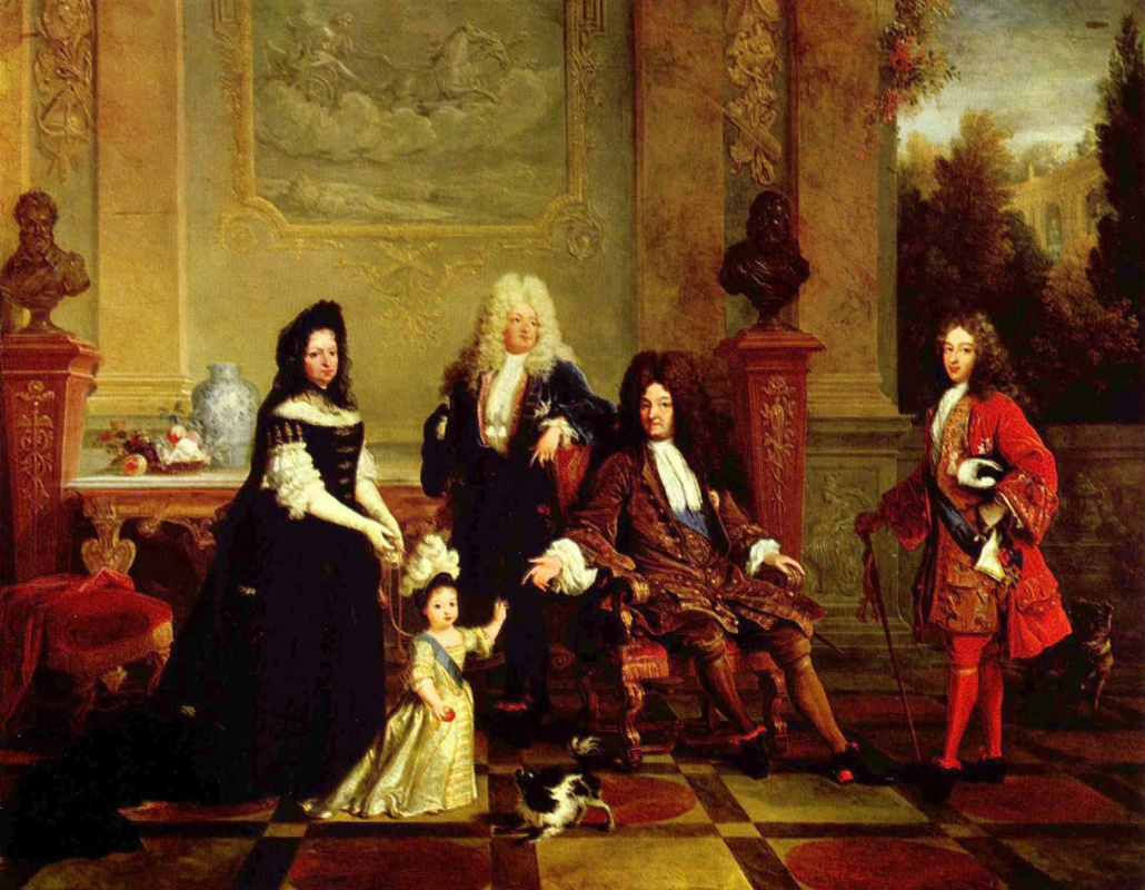 Никола де Ларжильер. Портрет Людовика XIV и его наследников