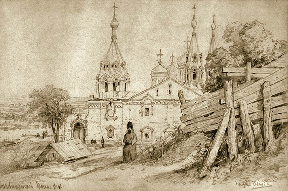 Алексей Петрович Боголюбов. Благовещенский монастырь в Нижнем Новгороде