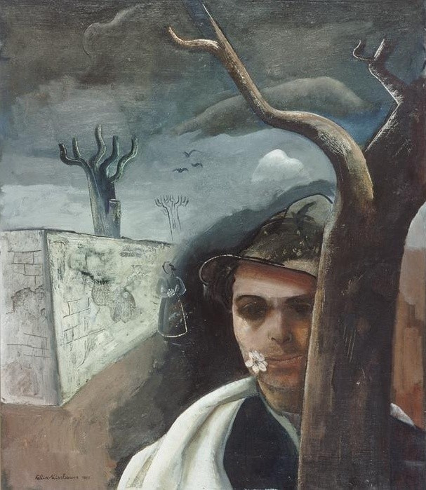 Феликс Нуссбаум. Автопортрет с яблоневым цветком
