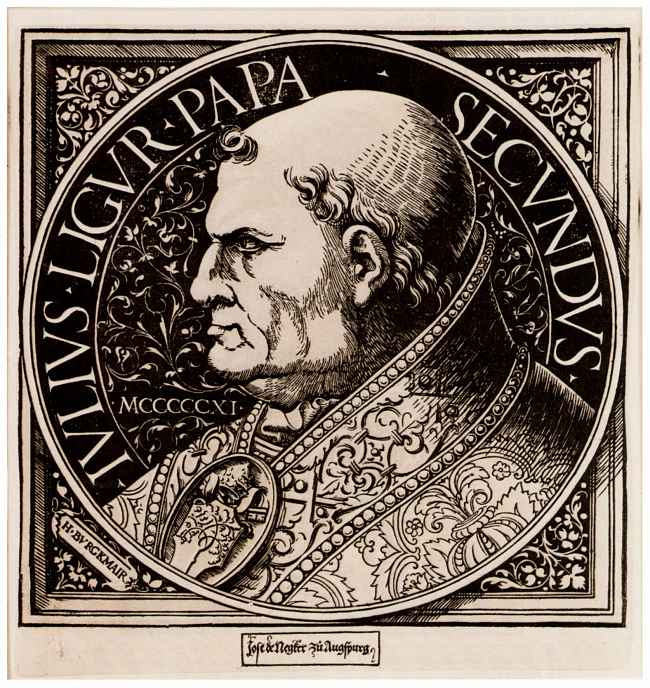 Ханс Бургкмайр Старший. Портрет папы Юлия II