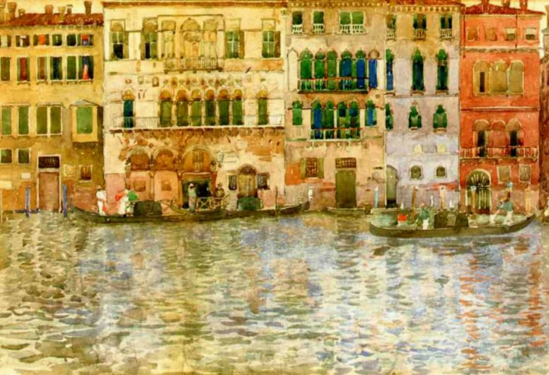 Морис Брэзил Прендергаст. Венецианские дворцы на Большом канале