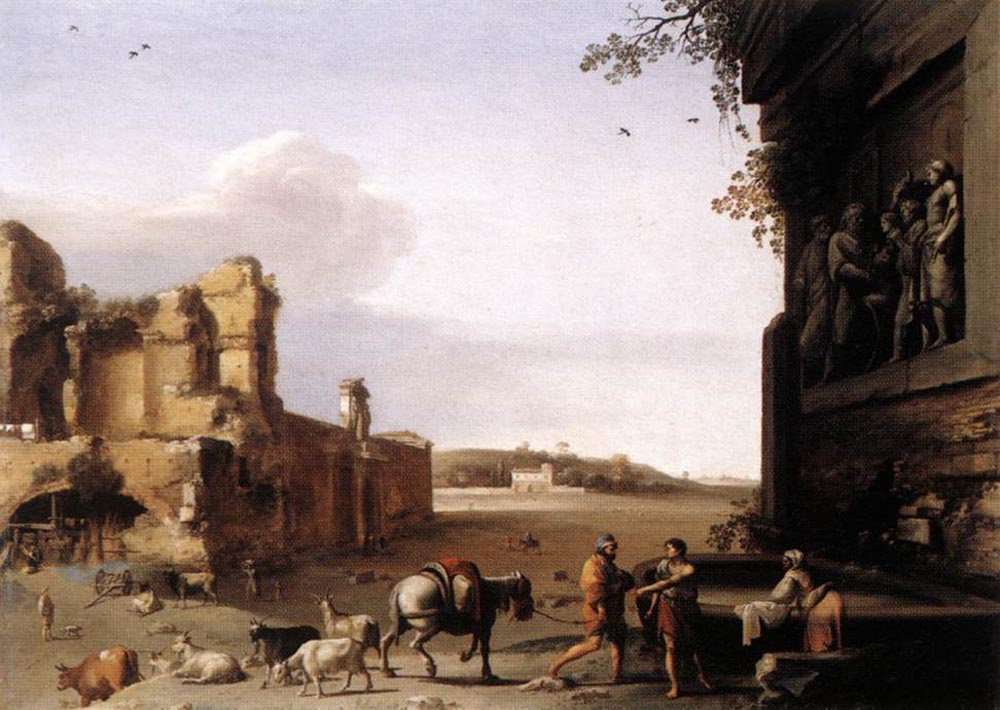Корнелис ван Пуленбург. Руины Древнего Рима