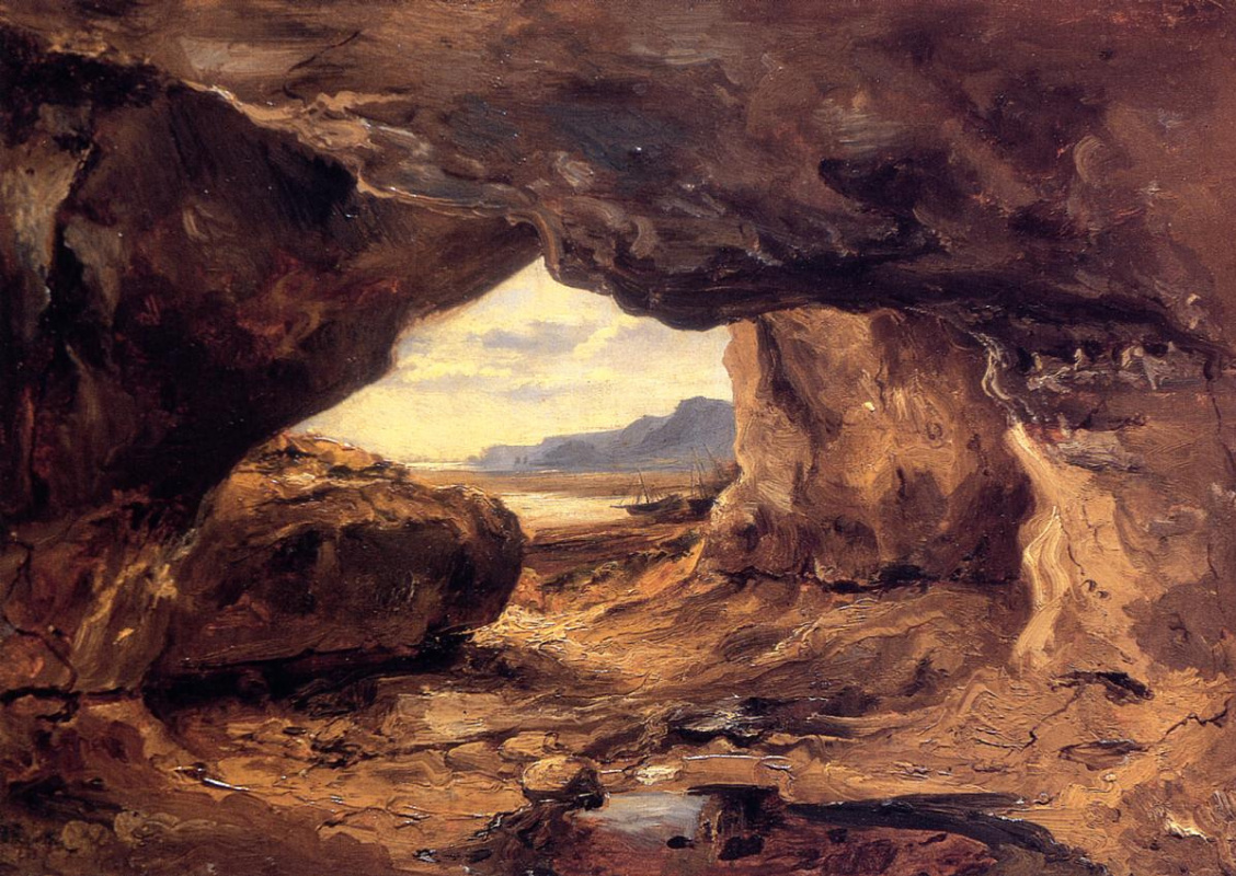 Теодор Руссо. Пещера в скале возле Гранвиля