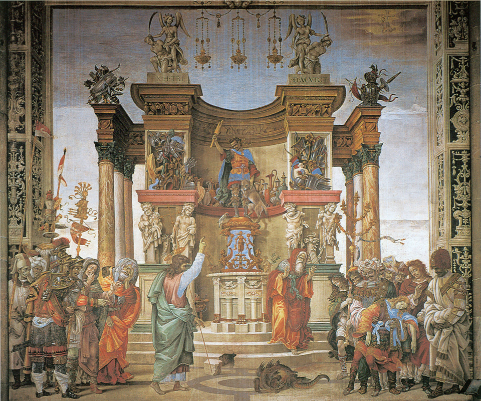 Святой Филипп, изгоняющий дракона из храма