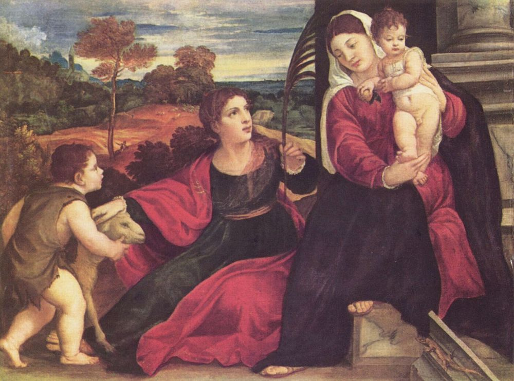 Мадонна со святой Агнессой и святым Иоанном Крестителем