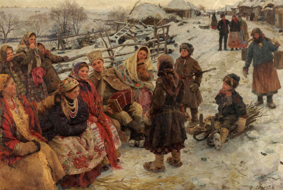 Федот Васильевич Сычков. Свободное время.  1910