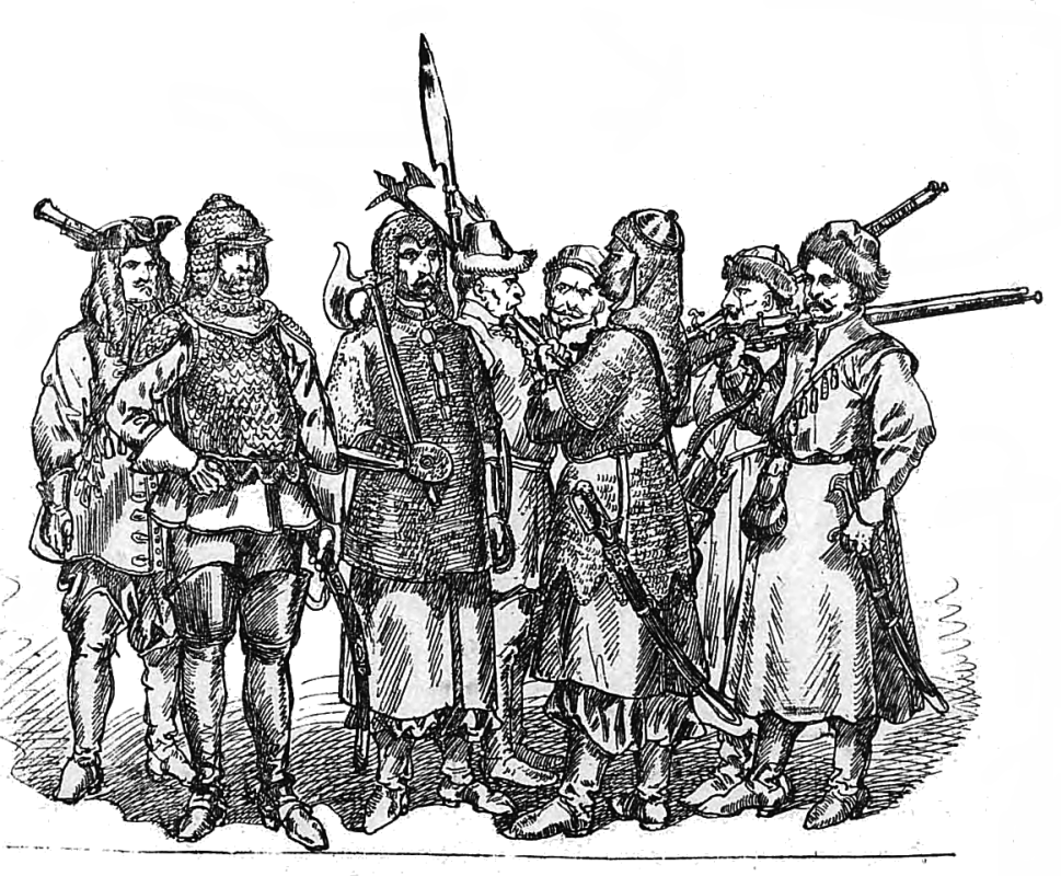 Ян Матейко. Польские солдаты 1674 - 1696. "Польская одежда, 1200 - 1795 г.г."