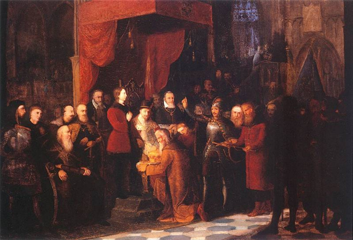 Ян Матейко. Плененный царь Василий Шуйский в Варшавском сейме перед Зигмундом III