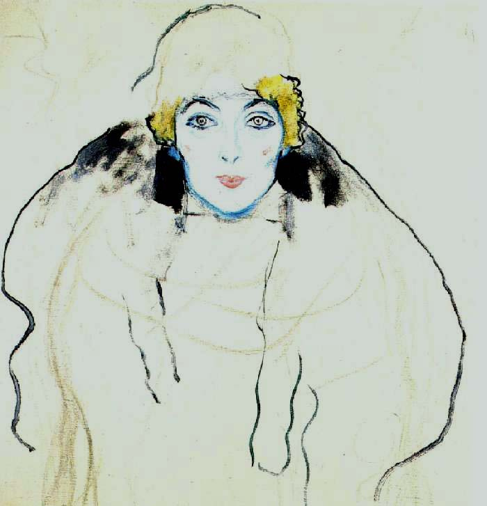 Густав Климт. Портрет леди (неоконченное)