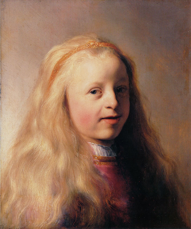 Ян Ливенс. Портрет девочки с длинными волосами