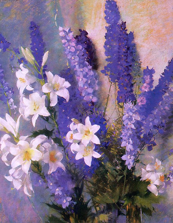 Лаура Кумбс Хиллз. Голубые цветы