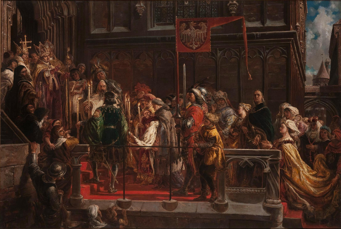 Ян Матейко. Крещение Владислава III Варнечика в Польше 18 февраля 1425 года
