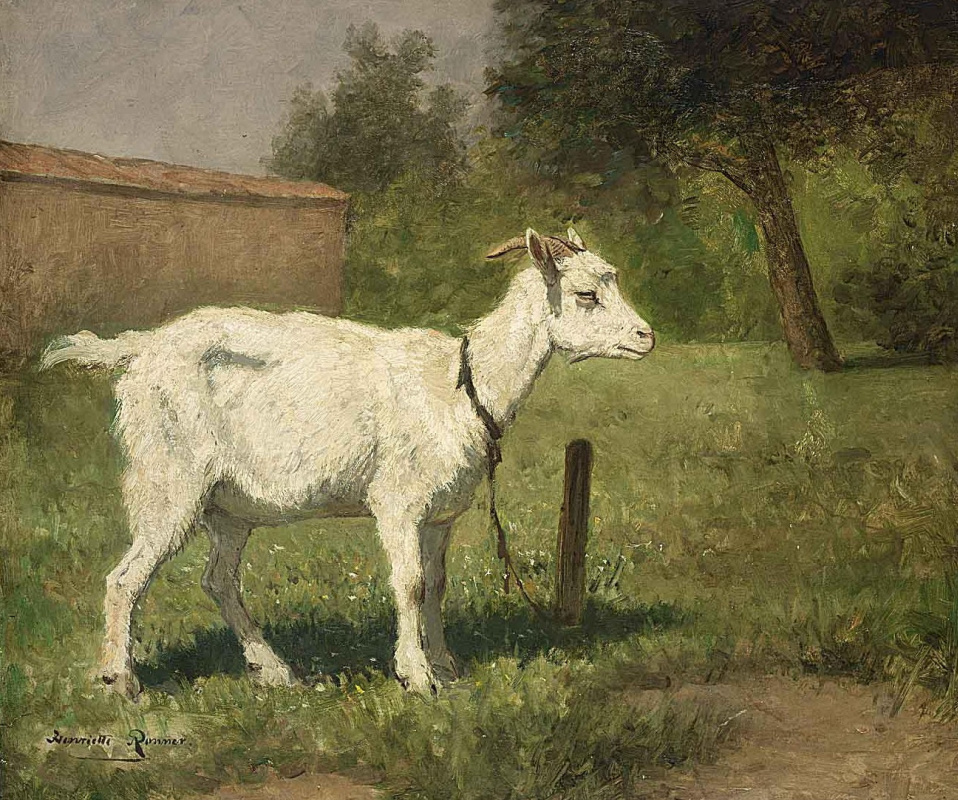 Генриетта Роннер-Книп. Коза на лугу