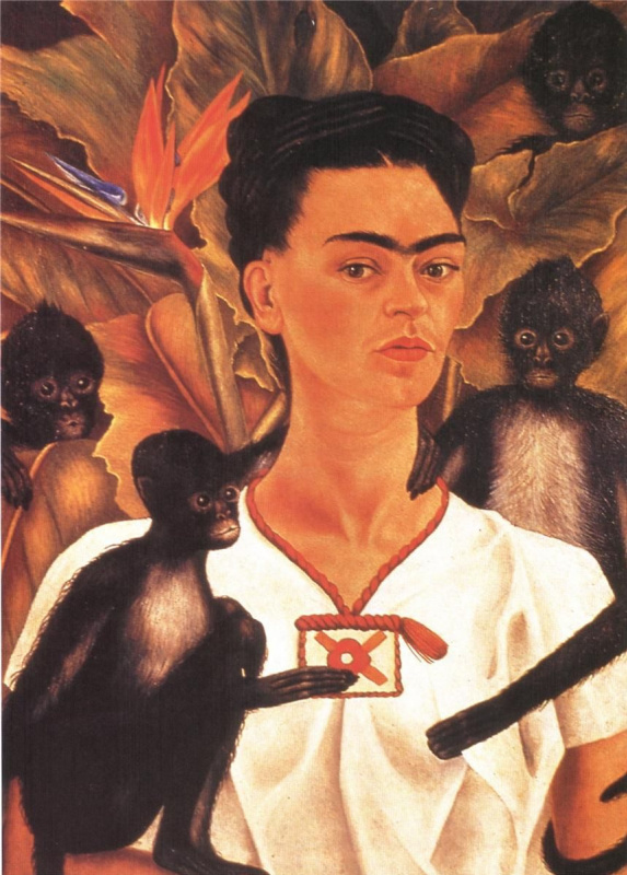 Фрида Кало. Автопортрет с обезьянками