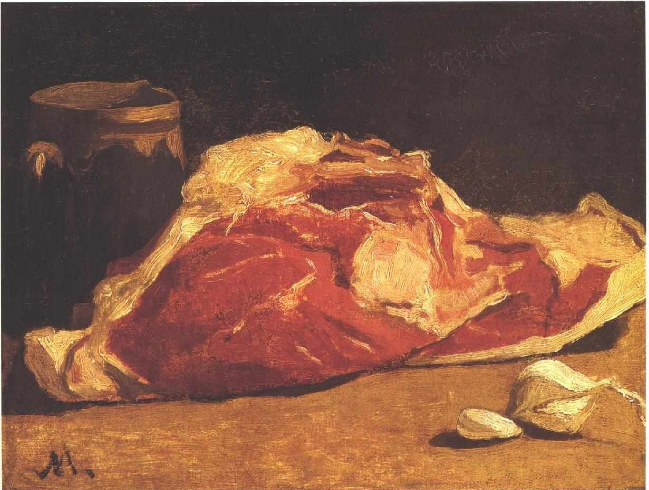 Клод Моне - Натюрморт с мясом, 1862, 32×24 см: Описание произведения |  Артхив