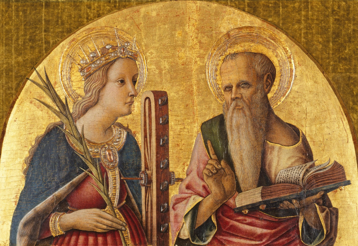 Карло Кривелли. Святая Екатерина и святой Иероним