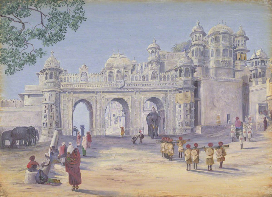 Марианна Норт. Ворота дворца, Удайпур, Индия